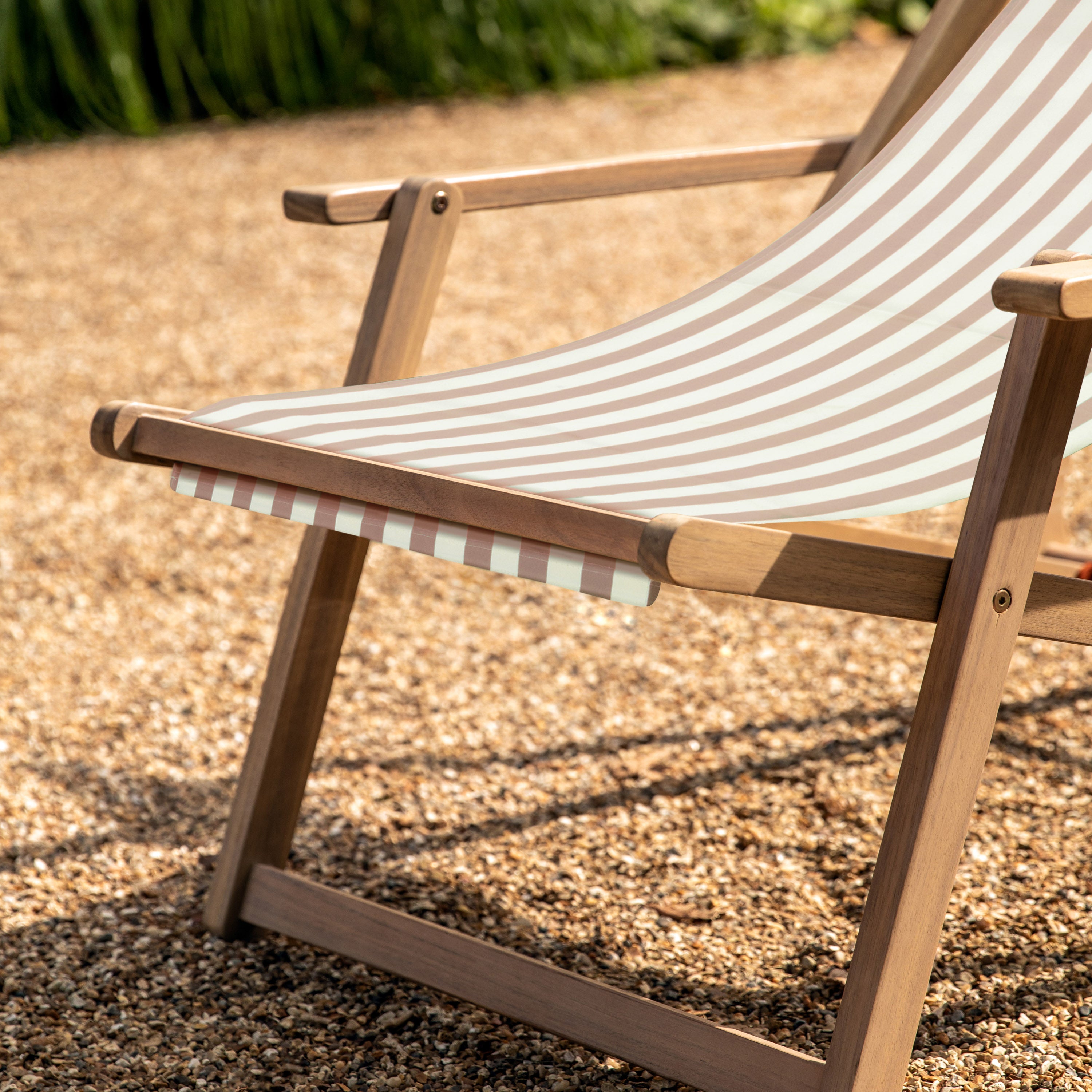 Rhodes Outdoor Deck Chair Clay Stripe